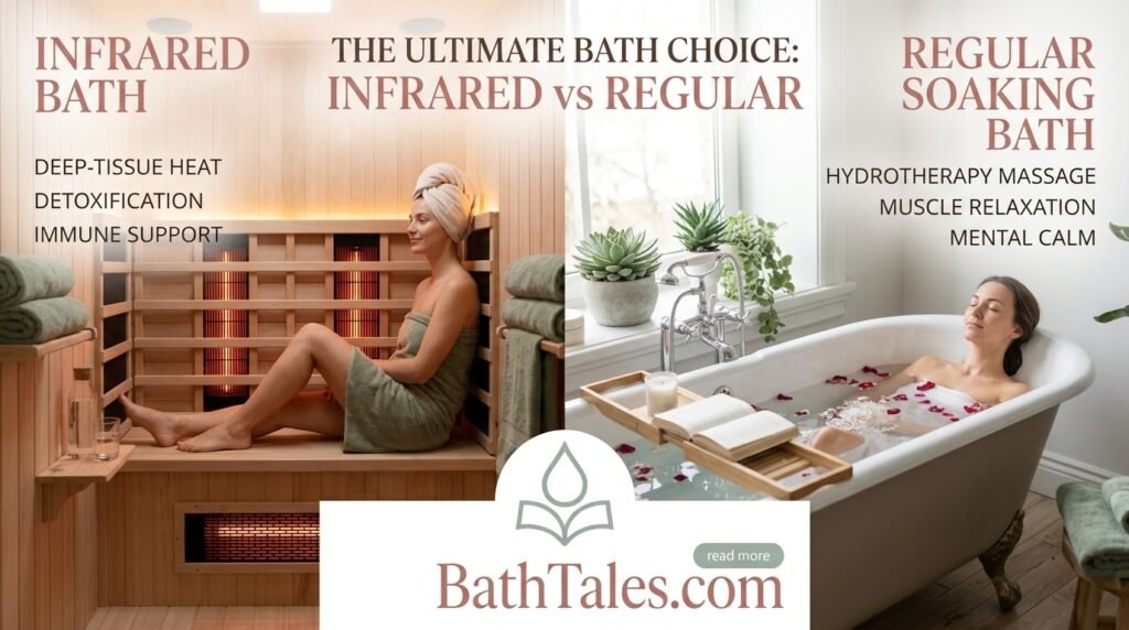 Infrared bath versus regular bath comparison hero image